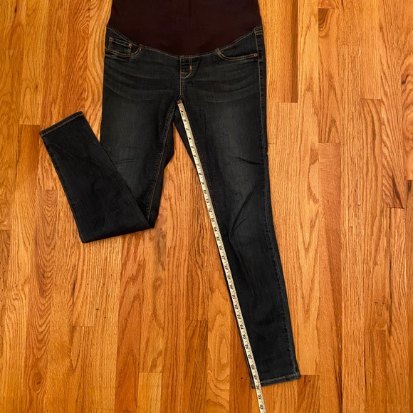 ❌SOLD❌ H&M Mama Super Skinny High Rib Maternity Denim Size 10 Jeans Medium Wash - Picture 7 of 7